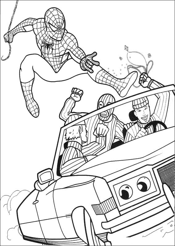 spiderman atrapa a los malhechores